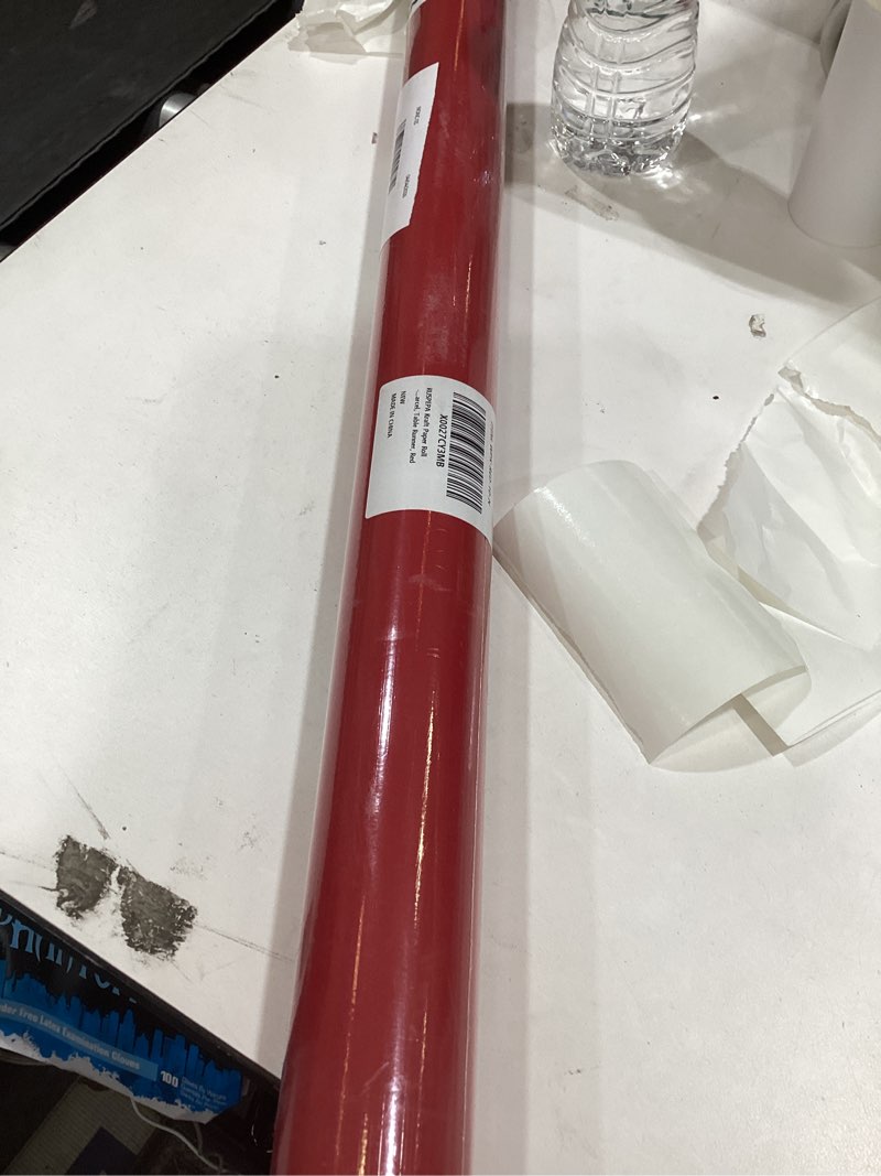 Condition photo showing Good Condition for ruspepa kraft paper roll - 30 inches x 32.8 feet - recyclable paper perfect for wrapping, craft, packing, floor covering, dunnage, parcel, table runner (red) red 30x393 inch (pack of 1)
