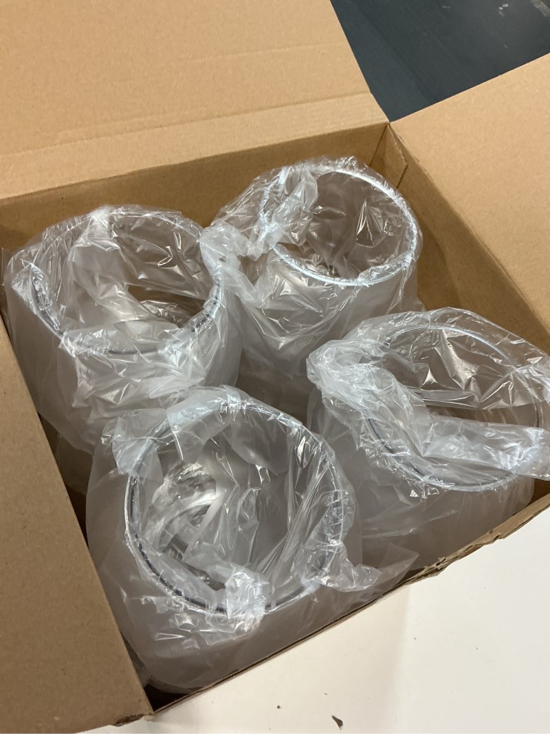 Condition photo showing New/Like New for 12 pcs plastic fish bowls for centerpieces 27 oz clear fish bowl for drinks unbreakable heavy duty round vase for table centerpieces wedding event home decor