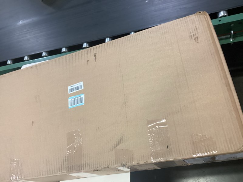 Condition photo showing New/Like New for keter kentwood 92 gallon resin deck box-organization and storage for patio furniture outdoor cushions, throw pillows, garden tools and pool floats, dark grey