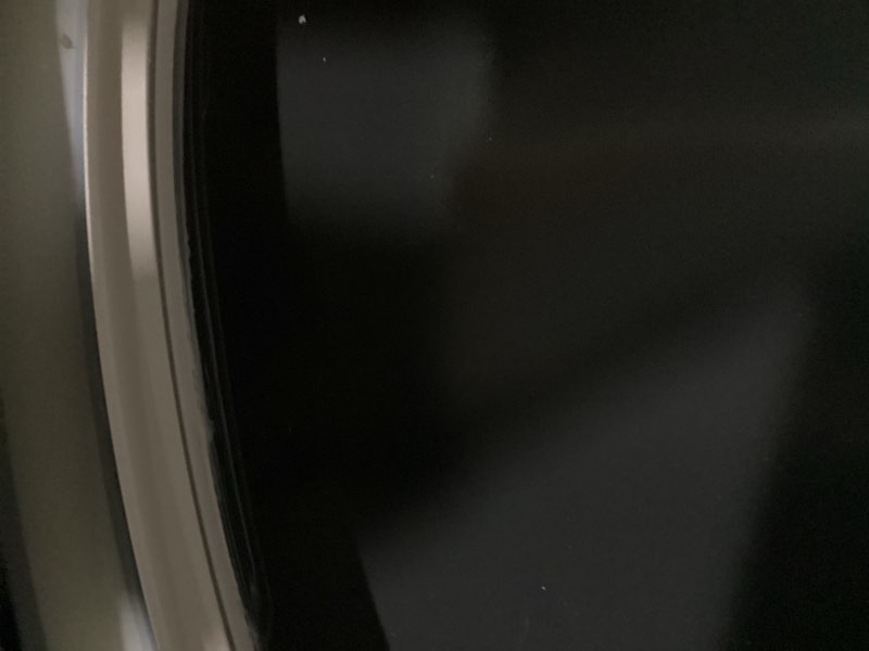 Condition photo showing As Is for LED Bathroom Mirror 40 Inch Round Bathroom Mirror with Lights, Circle LED Mirror, Wall Mounted Lighted Bathroom with 3 Colors Brightness, Anti-Fog, Dimmable, Shatter-Proof 3 Colors 40"L x 40"W