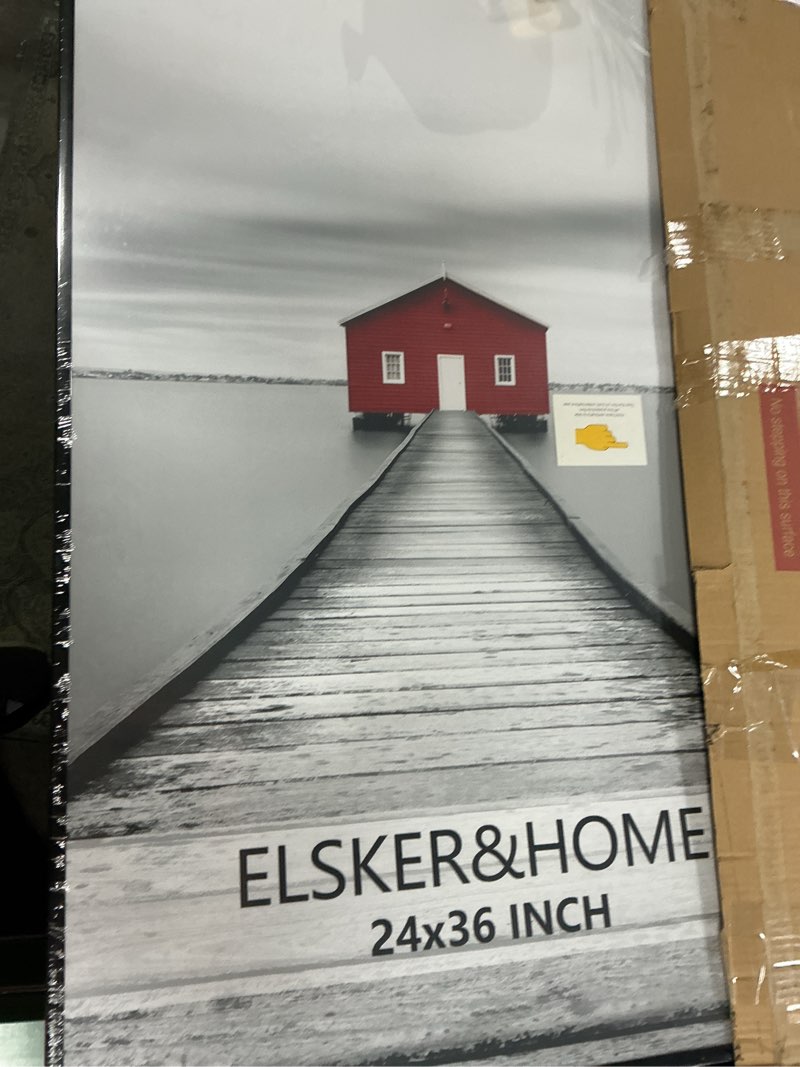 Condition photo showing New/Like New for elsker&home 24x36 poster frame 3 pack, black picture frame for horizontal or vertical wall mounting, sturdy and scratch-proof