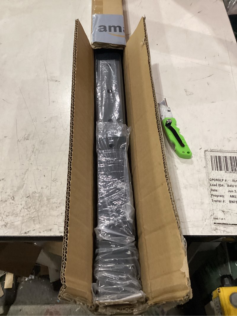 Condition photo showing New/Like New for muzata black side mount cable railing post 36 inch 36"x2"x2" level drilled space-saving stainless steel cable railing system kit indoor outdoor with user guide pf02 bh4s 36" level post