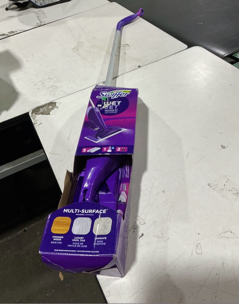 Condition photo showing New/Like New for swiffer wetjet 11 in. w wet mop kit