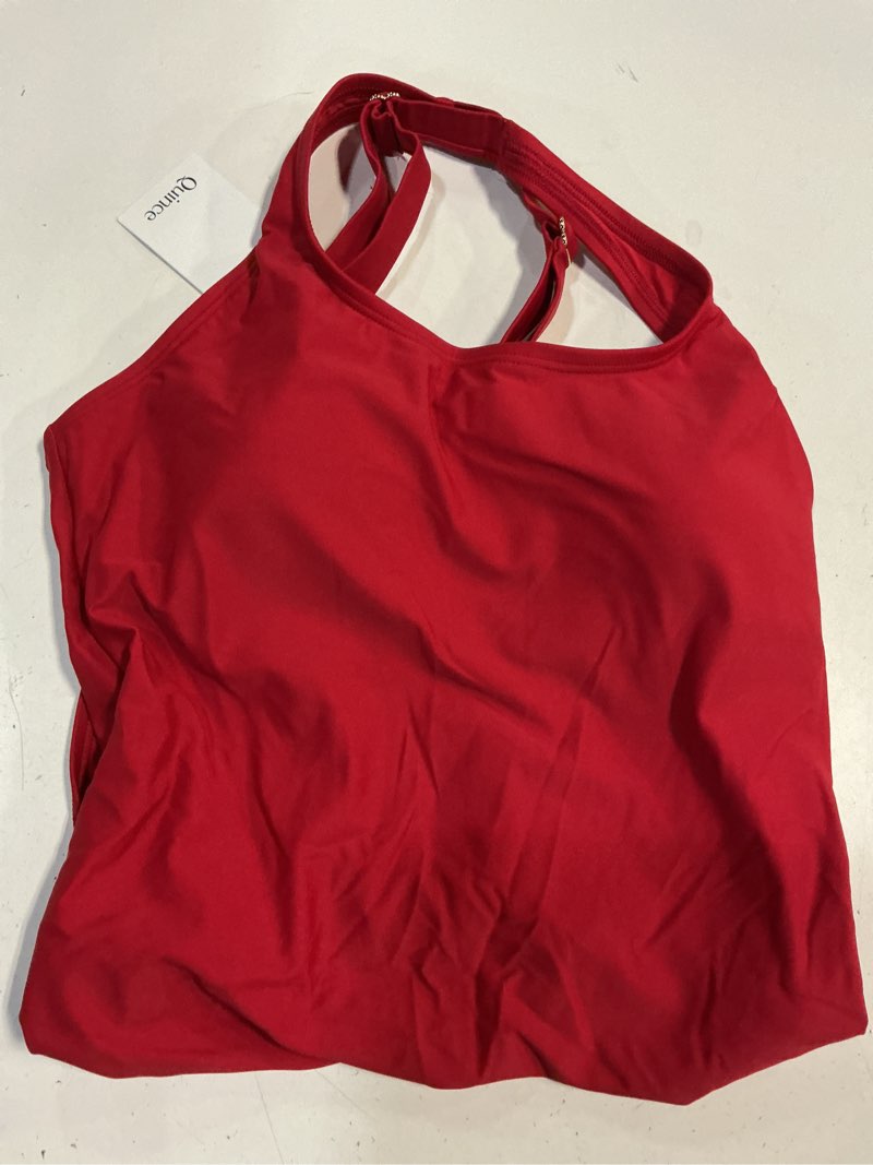 Condition photo showing Good Condition for quince italian cross-back one-piece swimsuit, l, cherry