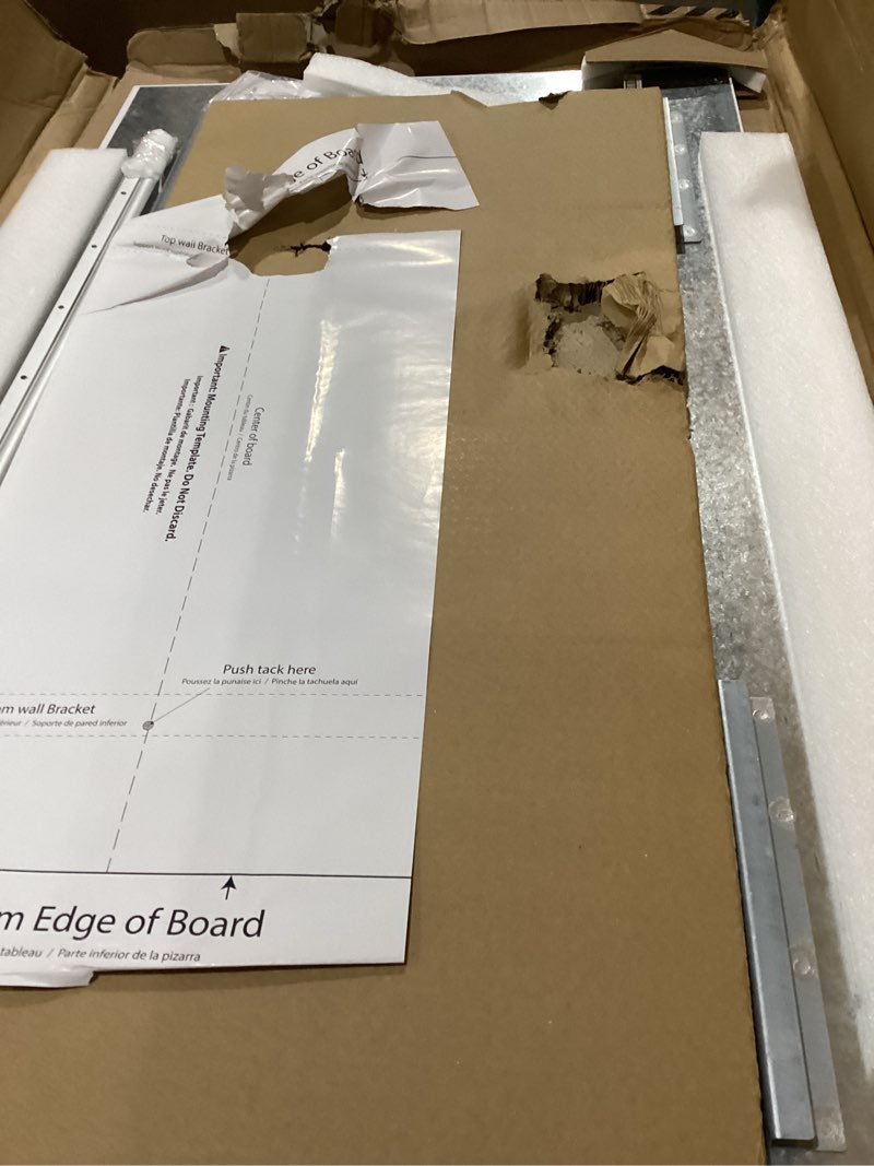 Condition photo showing Good Condition for Quartet Glass Whiteboard, Magnetic Dry Erase Board, Wall Mounted Whiteboard for Office, School and Home, 50"W x 28"H, White (G5028IMW)