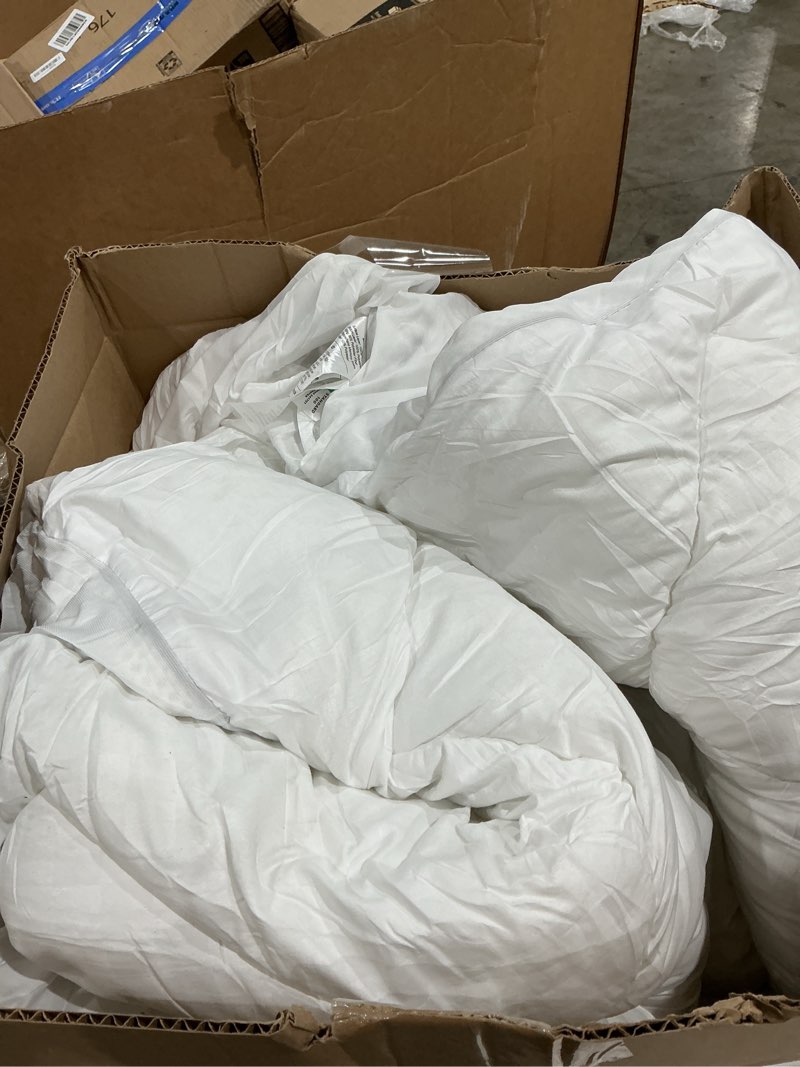 Condition photo showing As Is for 3 inch ultra-fluffy memory foam mattress topper queen for back pain, soft comfy pillow top queen mattress topper with 4x support, mattress pad with breathable air mesh sides, 6-21'' deep pocket white queen