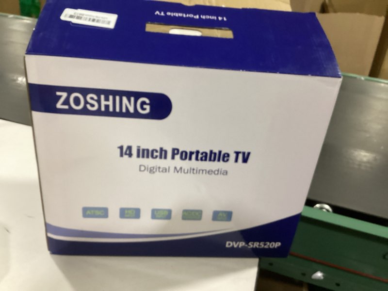 Condition photo showing New/Like New for “similar to” 14 inch tv, support/car/travel/hurricane/small atsc digital tv and playback usb/av in/hdmi in port, remote control funct