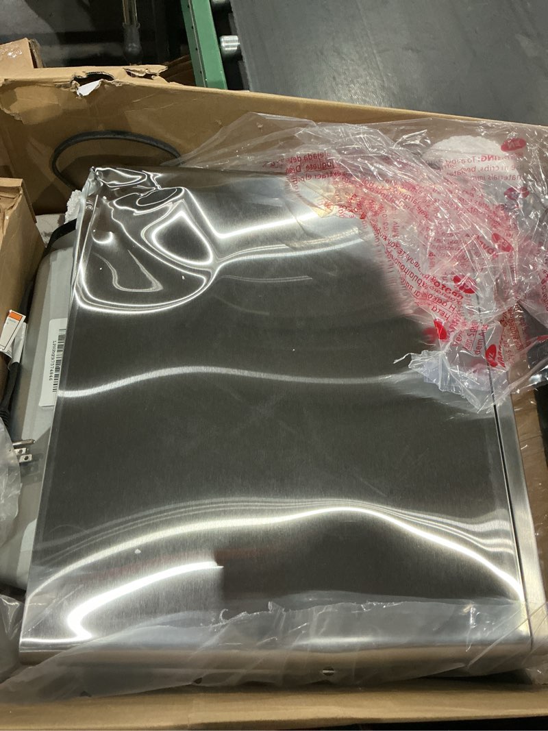 Condition photo showing As Is for ninja air fryer & toaster oven | foodi series, xl pro air oven kitchen countertop convection | 10-in-1 functions | fits a 5-lb chicken & sheet pan of vegetables | 1800 watts | stainless steel | dt201