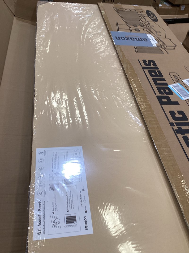 evereco 6 pack acoustic panels dual-layer thickened-47.2"x23.6"x0.72" soundproof panels for wall sel