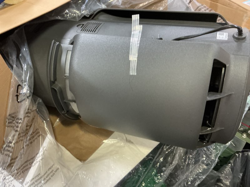 Condition photo showing Good Condition for shark air purifier for home, neverchange max, 1,300 sq. ft. for large room, kitchen, home office, hepa-exceeding filter, captures pollutants, pet dander, dust, odor, smoke, and more, hp301, grey