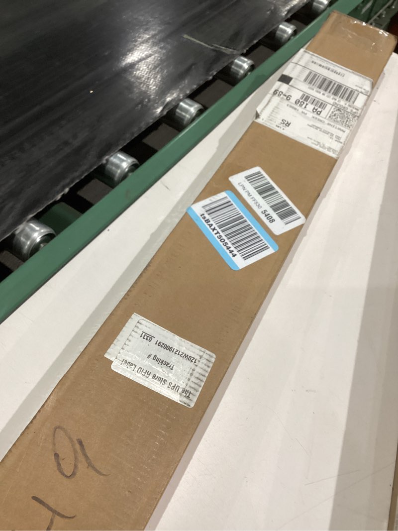 Condition photo showing Good Condition for LazBlinds 1" Vinyl Mini Blinds for Doors, Cordless French Door Blinds for Privacy, Light Filtering Privacy Horizontal Shades for Front Door Patio Sidelight Glass Door, 28" W x 72" H, Grey Grey 28"W x 72"H