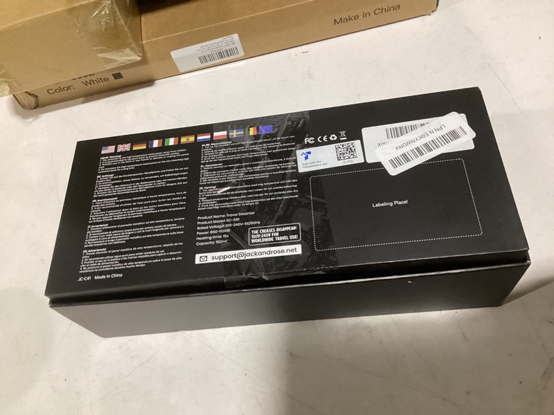 Condition photo showing Good Condition for jack ? rose travel steamer for clothes,100-220v portable iron,15s heat up,steamer ? iron 2 in 1, travel size,large ceramic heat panel,for global and europe purple
