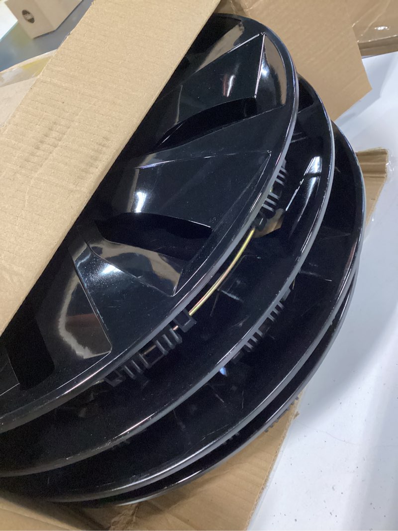 Condition photo showing Good Condition for hubcaps wheel cover replacement r16 size hub cap universal-fit steel wheel rim caps abs tire covers for most cars trucks sedans suv -set of 4?16-inch?black? tt-black 16-inch