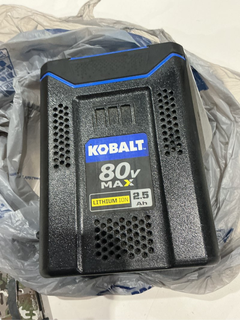 Condition photo showing As Is for dtk 3500mah battery replacement for kobalt 80v battery compatible with kb2580-06 kb680-06 kb280-06 lithium ion cordless power tools