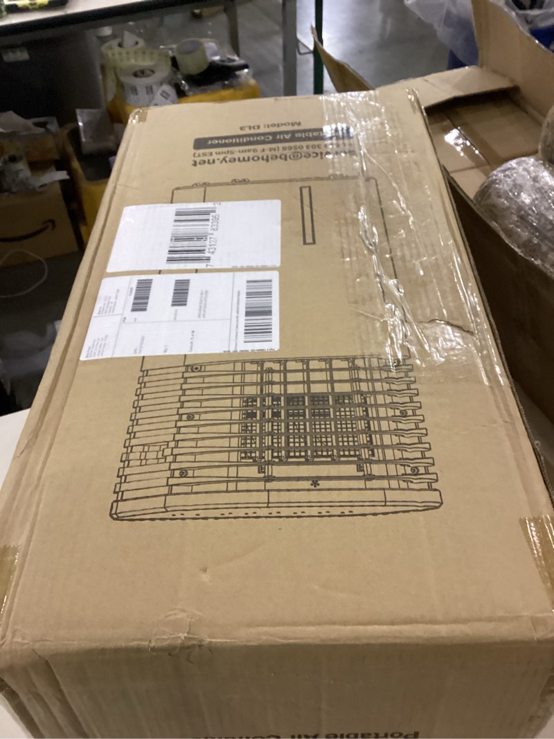 Condition photo showing New/Like New for 24" Windowless Portable Air Conditioner, 15H Timer & 120°Oscillation, 3-IN-1 Portable AC Unit with Remote, 2-Gal Tank, 3 Modes & 3 Speeds, Ultra-Quiet Ventless Swamp Cooler for Room Home Office, Ivory