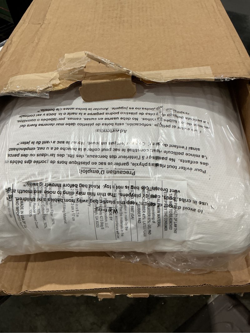 Condition photo showing Good Condition for purple harmony pillow – standard, medium feel, med height - talalay latex foam cooling pillow for combo or side sleepers, 360º hex gelflex grid for no-pressure support and luxurious weightless feel standard – medium