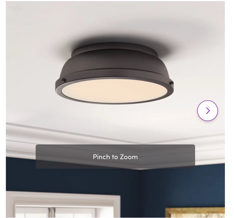 Calico Steel Flush Mount 