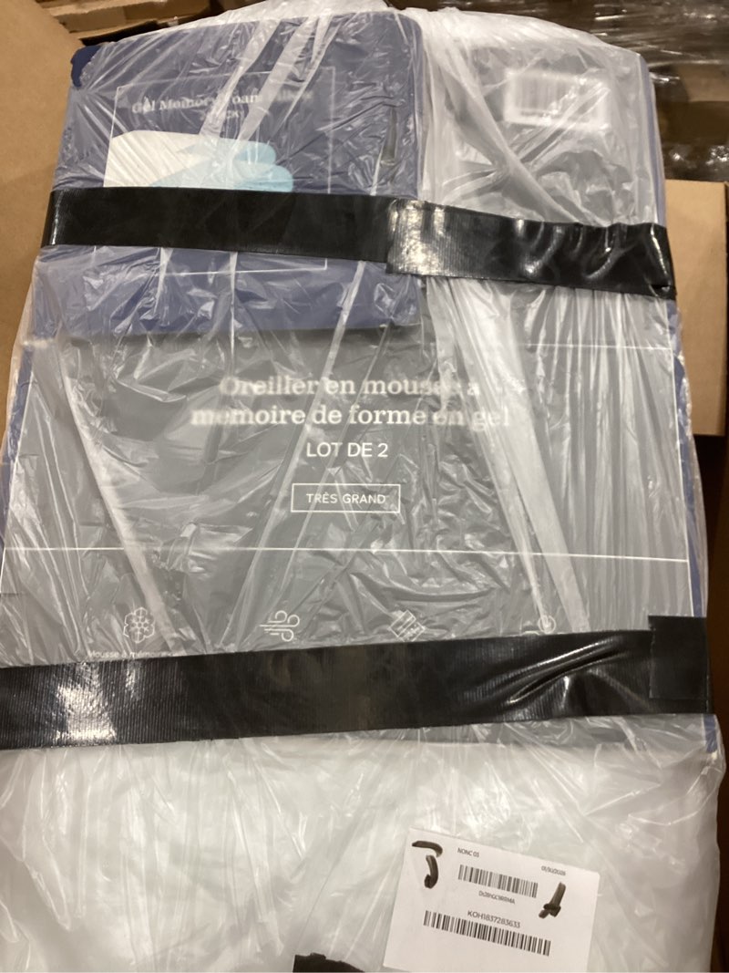 Gel memory foam pillow 2 pack