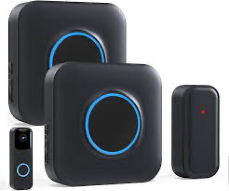 wifi wireless doorbell chime compatible with ring, nest, blink video doorbells, smart indoor doorbel