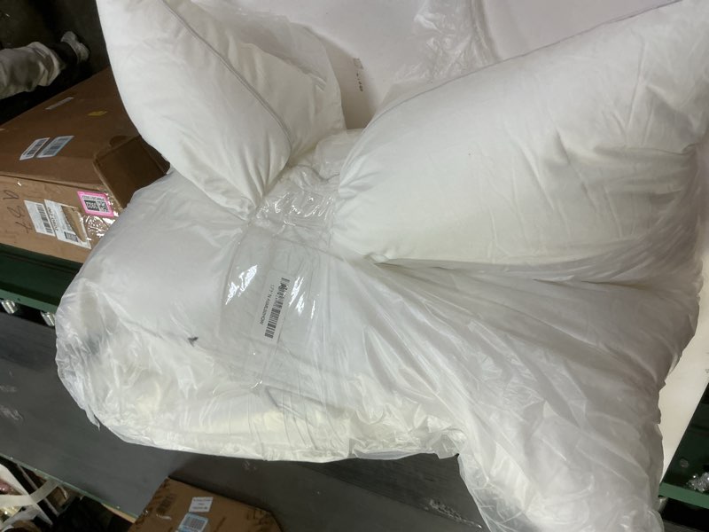 Condition photo showing Good Condition for Oubonun 28 x 28 Euro Pillow Inserts with 100% Cotton Cover - Square Interior Sofa Decorative Throw Pillow Insert Set of 2 - White Couch Pillow 28x28 Inch (Pack of 2)