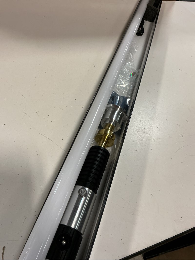 Condition photo showing Good Condition for damiensaber upgrade rgb3.0 light saber, motion control smooth swing light sabers,16 sound fonts saber with infinite color changing,obiwan light saber for adults, metal hilt 2:rgb v3-16 sound font