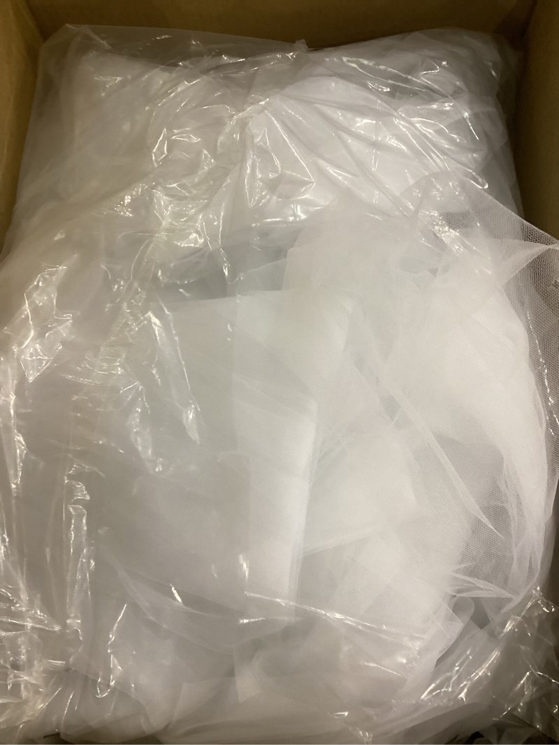 Condition photo showing As Is for Bed Canopy for Girls - Soft, Washable and Easy to Install, Crib Canopy for Girls' Room with Star Decor, Princess Bed Canopy for Crib,Bed,Reading Nook, Snow White