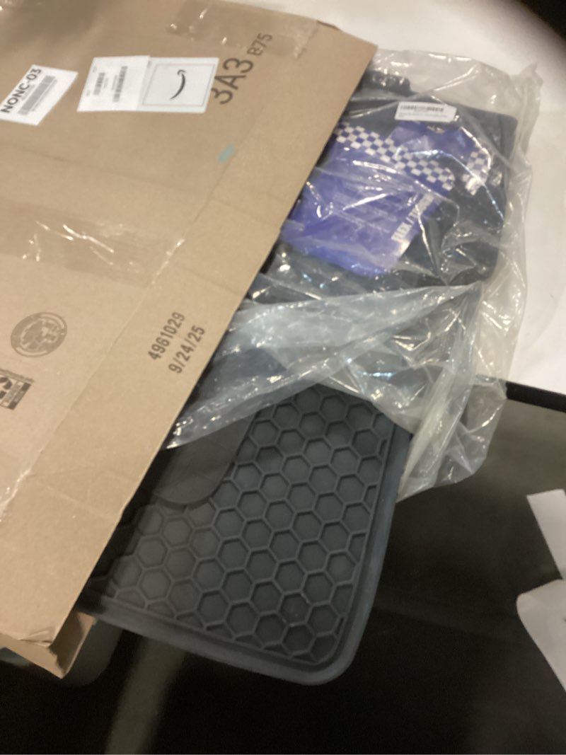 Condition photo showing As Is for Fits 2018-2023 Hyundai Kona Floor Mats Front & 2nd Row Seat Liner Set All Weather Full Set Liners (No Electric Models)