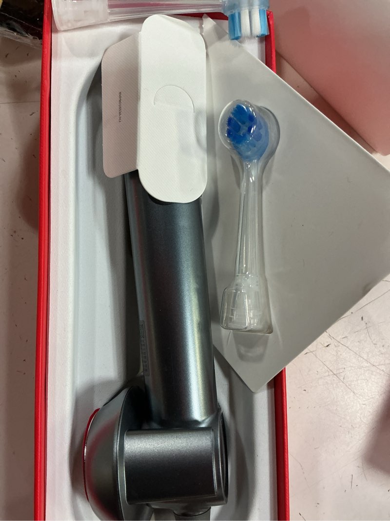 Condition photo showing Good Condition for ranvoo airjet x5 [dentist recommended | max tartar removal] electric toothbrush, 100% plaque removal, whitening & gum care, 60-day battery life, rechargeable with 3 pro brush heads, space gray