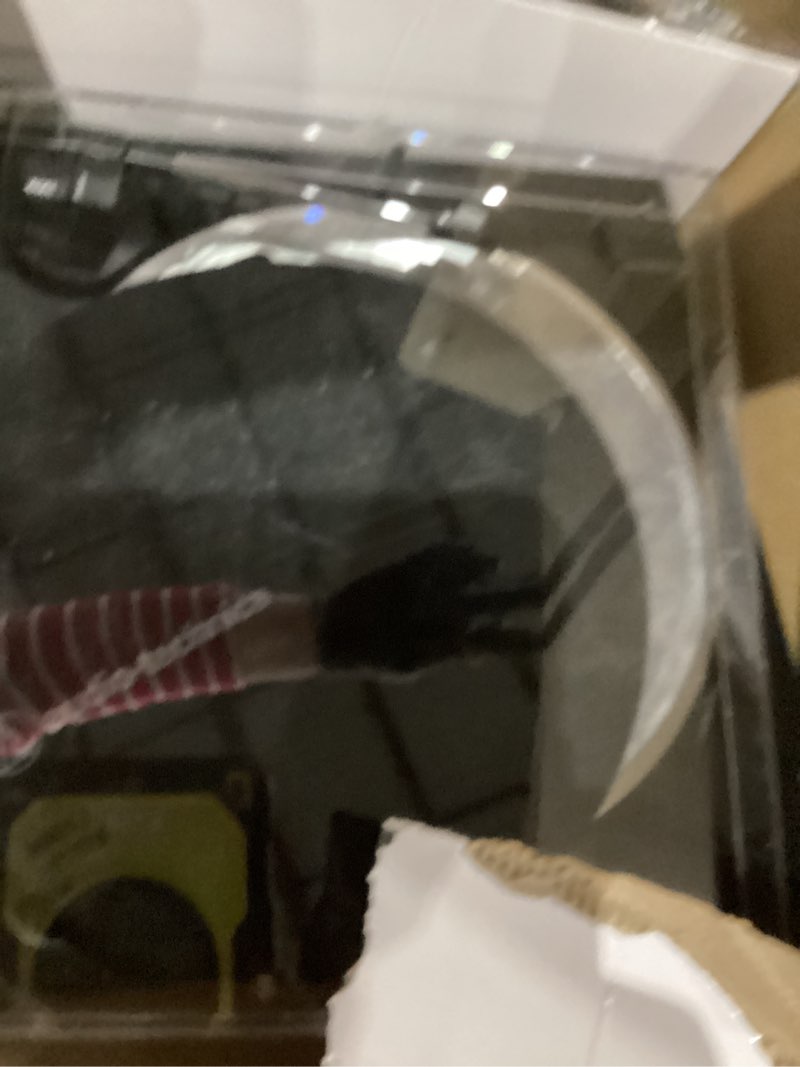 Condition photo showing As Is for Audio-Technica AT-LP60X-BK Fully Automatic Belt-Drive Stereo Turntable, Black, Hi-Fi, 2 Speed, Dust Cover, Anti-Resonance, Die-Cast Aluminum Platter Black Wired Turntable