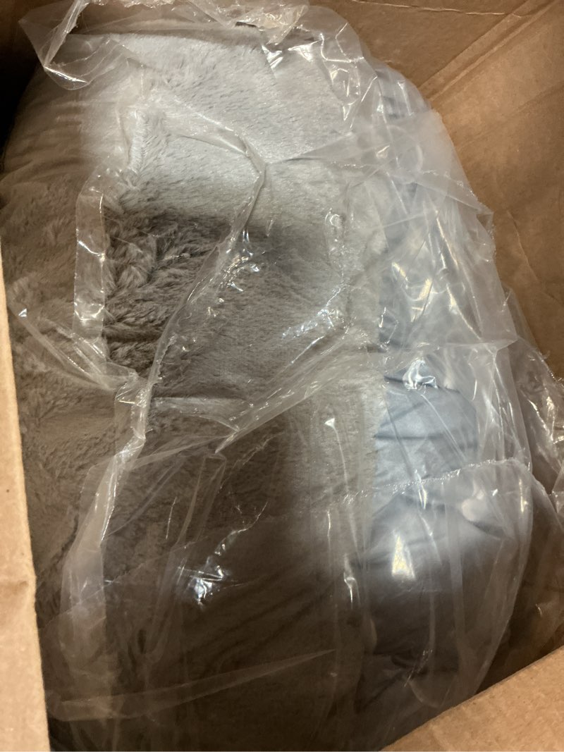 Condition photo showing Good Condition for happy nappers: pillow & sleepy sack medium - grey shark - 54 x 20inches, 2-in-1:plush animal opens into sleeping bag, soft play & nap character, kids 3 and up medium grey