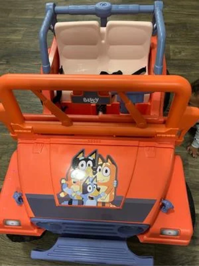 12v bluey 4-wheeler ride-on, battery powered car for kids with sounds, ages 3+