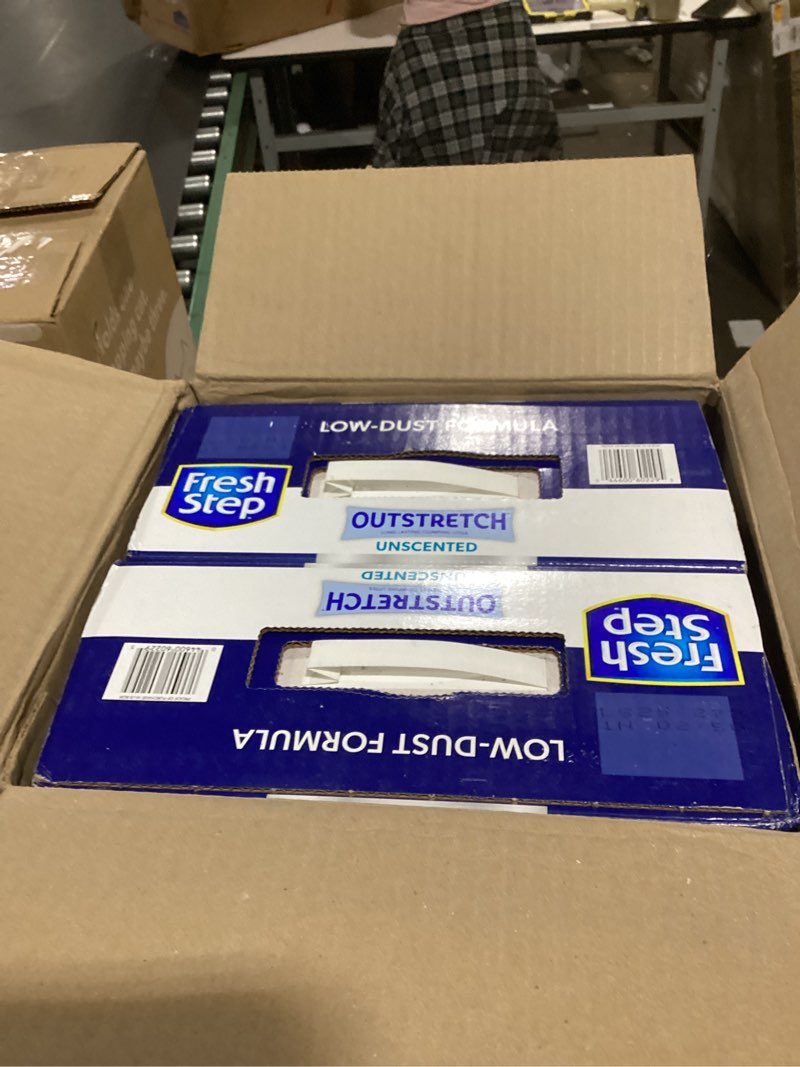 Condition photo showing New/Like New for fresh step advanced odor shield multi cat clumping litter with febreze freshness, low dust, odor control with ammonia block tech, compatible in automatic litter boxes, 37 lb. (2 x 18.5 lb.)