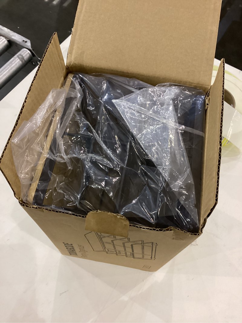 Condition photo showing New/Like New for Pantry Organizers and Storage - Stackable Wire Basket with Lightweight PP Mat & Bamboo Top for Fruits Vegetables,Fruit Holder for Kitchen Countertop,Black 1 Pack-M-Black