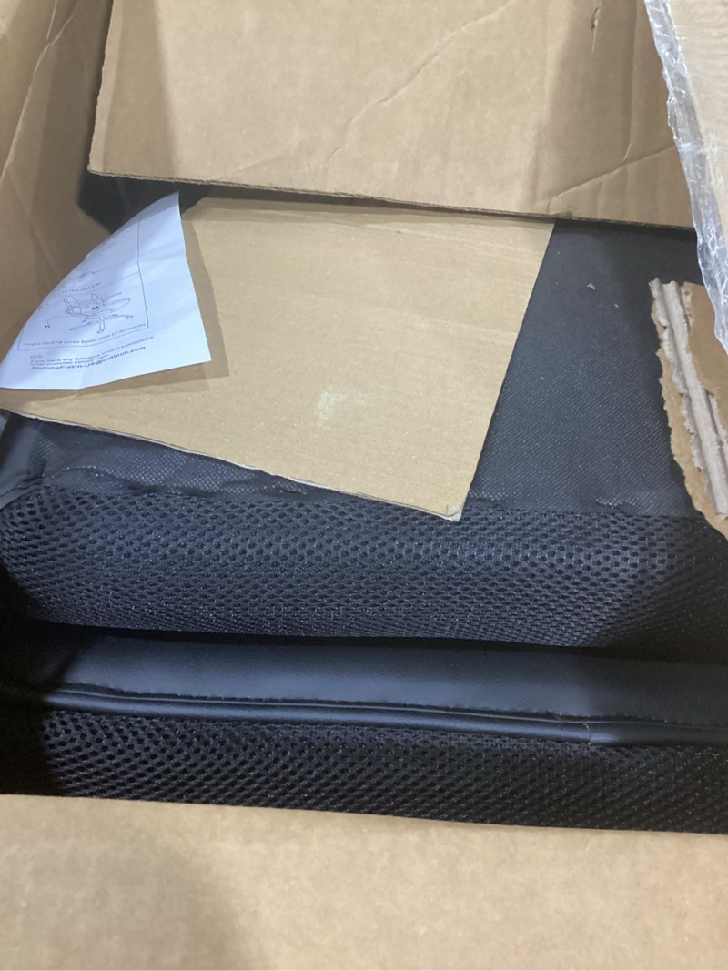 Condition photo showing Good Condition for executive office chair pu,leather office chair with wheels,360° swivel rolling chair with padded arms,ergonomic computer chair with lumbar support for short people use(black)