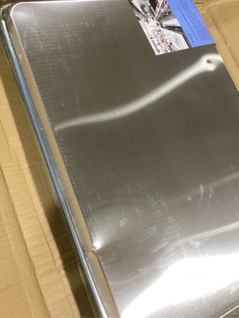Condition photo showing New/Like New for bieama 6 pack full size baking sheet pan aluminum commercial pan for oven freezer bakery hotel restaurant 26" × 18" 6pack full size 26"×18"