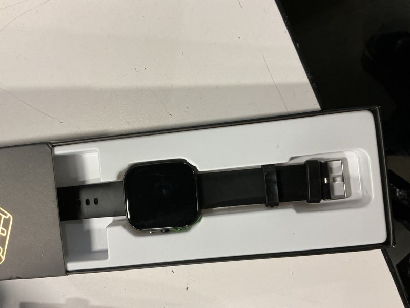 Condition photo showing Good Condition for morepro smart watch (answer/make call), 1.83” health fitness watch with heart rate, blood pressure,spo2 and sleep monitor, 100+ sports modes, ip68 waterproof fitness tracker for men women black