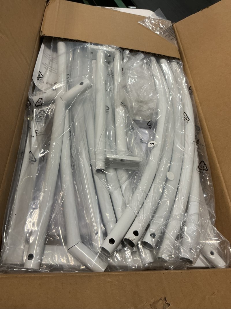 Condition photo showing Good Condition for LANGXUN Large Size Metal Balloon Arch Kit, Wedding Heart Arch Stand, Love Balloon Column Arch Frame for Wedding, Bridal, Valentine's Day, Engagement and Birthday Party Supplies (White)