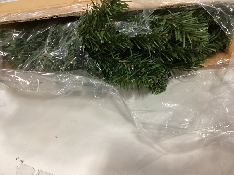 Condition photo showing Good Condition for Allstate Set of 4 Balsam Pine Christmas Wreaths 20 Inches Each with 120 Tips and 35 LED Lights Per Wreath - Battery Operated with Timers, Artificial Pine Wreaths, Green