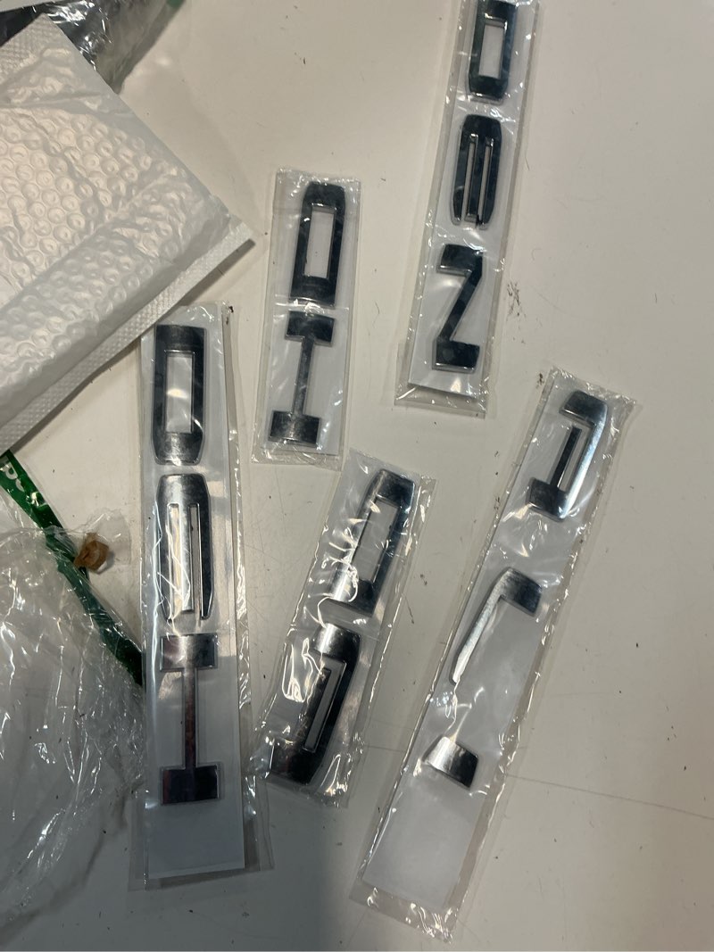 Condition photo showing Good Condition for 4pack set 2019-2026 emblems denali denalihd plus sierra letters badges 3d nameplate replacement for sierra 2500hd 3500hd 2500 hd 86790675 86532074 (gloss black) for 2500hd 3500hd 4pack set black