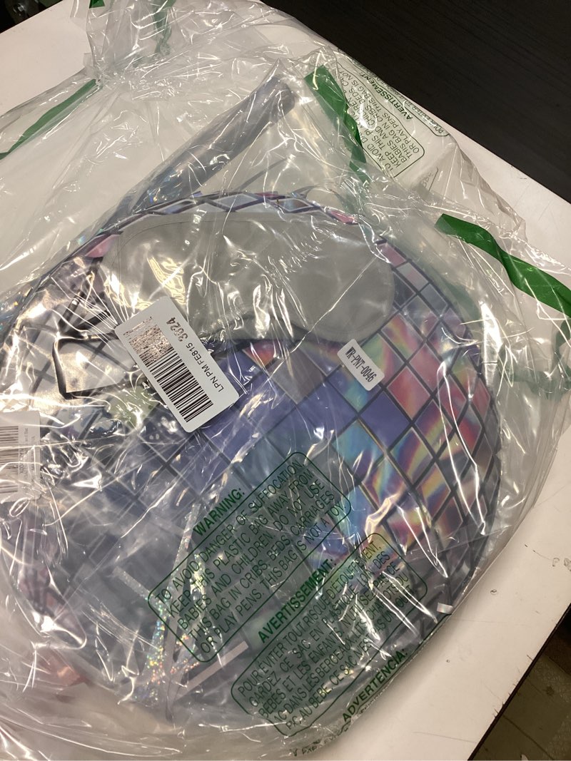 Condition photo showing New/Like New for WERNNSAI Disco Ball Piñata - Disco Party Decoration for Adult Birthday Party Supplies Hanging Disco Piñata with Bat Blindfold Mirror Roller Skating Pull String, 12.2” x 12.2”