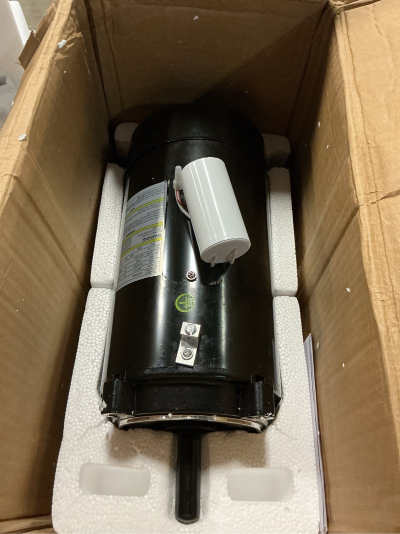 Condition photo showing Good Condition for ust1202 2 hp swimming pool pump motor and seal kit compatible with hayward super, super ii, max flow, northstar & jacuzzi magnum pump, st1202 2.0 hp single speed round flange pool motor, 115/230 v