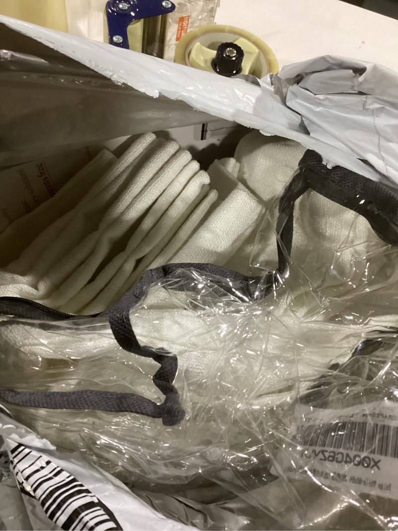 Condition photo showing Good Condition for Extra Wide Pinch Pleat Curtains 84 Inches Long for Patio Sliding Glass Door Ivory Linen 60 Inch Wide Curtain Memory Trained Pleated Drapes with Hooks Rings Semi Sheer 60x84 Curtain for Large Window Beige White 60"W x 84"L (Pack of 1)