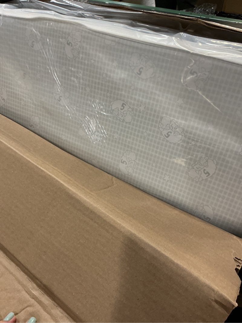 Condition photo showing Good Condition for serta perfect slumber dual sided crib and toddler mattress - waterproof - hypoallergenic - premium sustainably sourced fiber core -greenguard gold certified (non-toxic) -7 year warranty - made in usa
