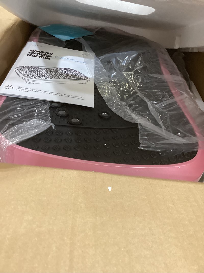 Condition photo showing Good Condition for axv vibration plate fitness platform exercise machine vibrating shaking full body shaker workout vibrate stand shake board sport gym for weight loss fat burner for women men slim-bt.pink