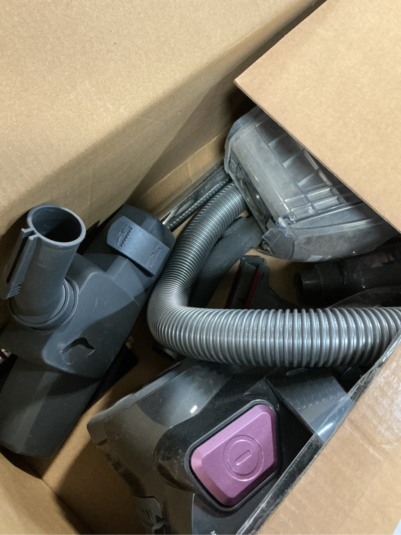 Condition photo showing As Is for Canister Vacuum Cleaner, 40Kpa 1600W Cyclon Power, Dust Full Indicator, Double HEPA Filters, 3.7Qt Large Capacity, Lightweight Vac for Hard Floors, Carpets, Pet Hair, Pink