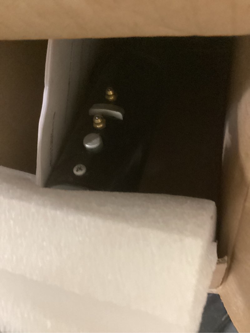 Condition photo showing As Is for 8-inch wheel trailer jack, 13" vertical movement, 2000 lbs, for rv, boat, trailer and more, black