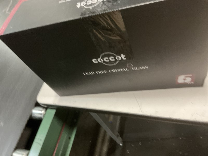 Condition photo showing New/Like New for wine glasses,white red wine glasses set of 6,lead-free premium crystal clear glass,hand blown italian style burgundy long stem wine glasses,great gift packaging(16oz,6pack)