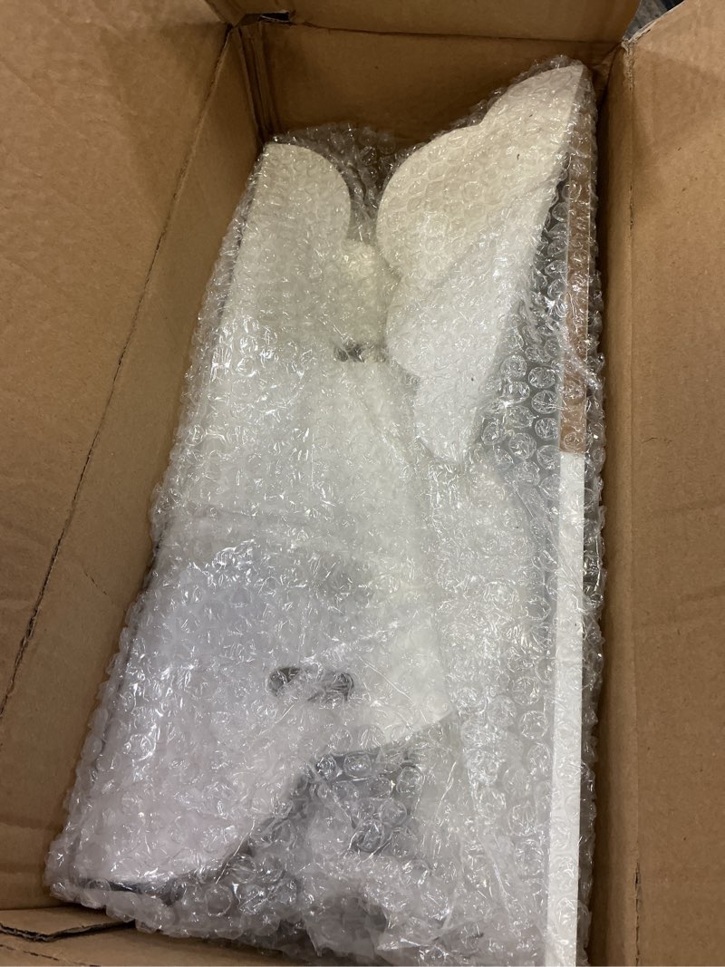 Condition photo showing As Is for Kraftical Cloud Floating Book Shelves, 4-Pack Wood Nursery Book Shelves for Wall, Modern Decor Wall Shelves, Kids Bookshelf for Toys, Plants & Storage, Toddler Room, Nursery Decor Storage(White)