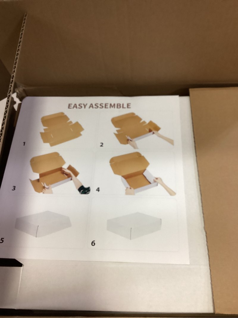 Condition photo showing New/Like New for 10 Pack 13"x10"x2" inch Shipping Boxes White Corrugated Cardboard Box for Small Business, Mailer, Shipping, and Packing 13"x10"x2"/ 10-Pack White