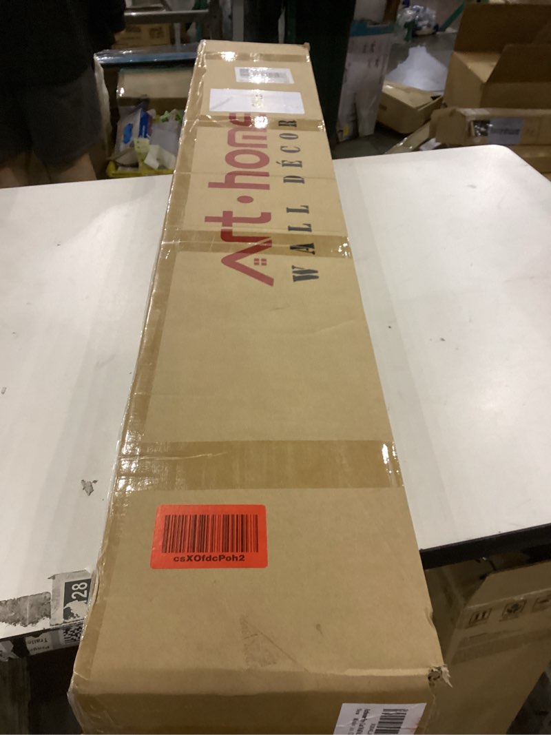 Condition photo showing New/Like New for Arthome Pre-Cut Wall Molding Kit of 3 pcs, Premade Wall Panels for Interior Wall Decor, Ready-to-Assemble, Wainscoting Wall Panel for Living Room Bedroom, Installed with Glue, 3 Frames (Style2)